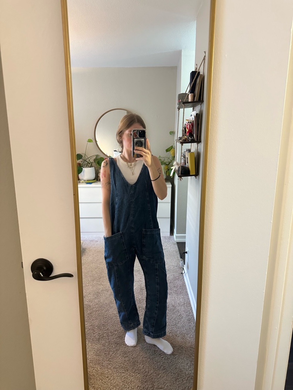 Free people high roller overalls